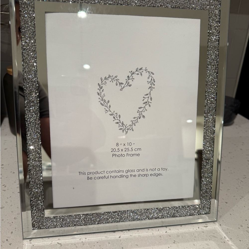 Silver Glitter Photo Frame